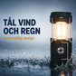 🏕️ 50% RABATT! Solcellsdriven hopfällbar 2‑i‑1‑lampa – bordslampa & ficklampa för camping, grillkvällar och utomhusfester 🔦