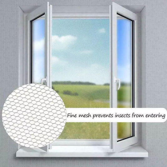 ⏳ BEGRÄNSAD TID – 50 % RABATT! ✨ FlyFree™ insektsnät för fönster – ultrafint 1,0 mm nät, andningsbart & osynligt, blockerar alla insekter 🦟✅