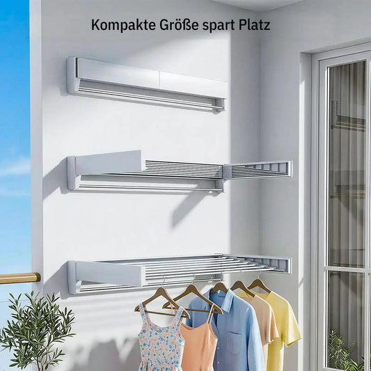 🧺🪑 Vikbar väggmonterad torkställning – varje gång du hänger tvätt blir kläderna fräscha och prydliga! ☀️