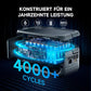 🔋Bärbar Powerstation, 256Wh LiFePO4-batteri, 300W (Max 600W) Solargenerator, <20 ms UPS, 100W USB-C utgång, 3000 laddningscykler – För camping, utomhusbruk, resor, nödlägen, spelare & festival
