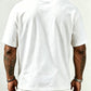 👕🔥 Herr-T-shirt – strukturerat tryck, ren bomull, ledig passform. 50% RABATT!