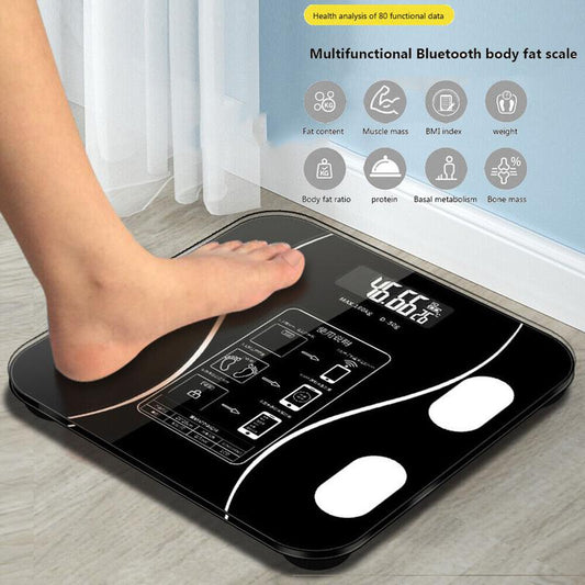 🥳2026 HOT SALE🥳💞50K+ SÅLD!👵❤️ 50% RABATT! Smart kroppsfettvåg – Känn till dina värden, håll koll på din hälsa! Mäter enkelt vikt och kroppsfett. Stor display, automatisk påslagning. Din hälsokompanjon. 🩺📊