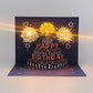🔥Beste gave 49% RABATT🎁Fyrverkeri pop-up kake med lys og musikk, bursdagskort gave