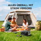 🔋Bärbar Powerstation, 256Wh LiFePO4-batteri, 300W (Max 600W) Solargenerator, <20 ms UPS, 100W USB-C utgång, 3000 laddningscykler – För camping, utomhusbruk, resor, nödlägen, spelare & festival