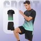 ☀️Men’s Loose-Fit Breathable Quick-Drying Athletic T-Shirt & Shorts Tracksuit🏃