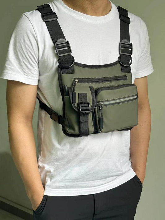 💥Adjustable Zipper Multi-functional Tactical Chest Bag💼