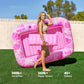 🏊 50% RABATT! 🥳 Uppblåsbar Solsäng med Automatisk Spraykylnö & Avtagbar Kudde – Dryckeshållare & Säkerhetshandtag – Perfekt för Trädgård, Pool eller Strand – Idealisk för Två Vuxna 💦