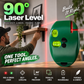 📐✨ Infrarött laserpass med 90° rät vinkel – exakta horisontella & vertikala linjer för montering, målning och kakelsättning 🔧