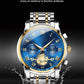 Luxury Design Dodecagon Quartz Titta på nya multifunktionella mäns armbandsur