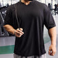 🎁Het rea 46% RABATT⏳ Herr V-halsad kortärmad Muscle Athletic Workout T-shirt