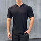 🎁Het rea 46% RABATT⏳ Herr V-halsad kortärmad Muscle Athletic Workout T-shirt