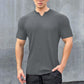 🎁Het rea 46% RABATT⏳ Herr V-halsad kortärmad Muscle Athletic Workout T-shirt