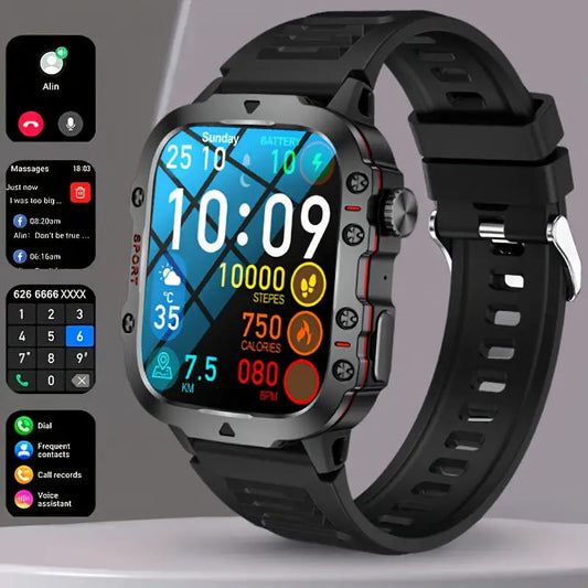 📢📢【Bästa pris – Endast ett fåtal kvar i lager!】⏰Robust Utomhus Smartklocka - 100+ Sportlägen