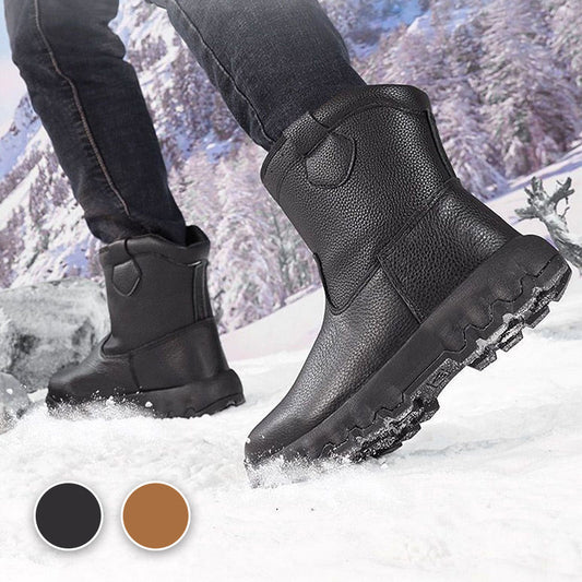 ✨Få 50% rabatt💖Plush Lining Warm Leather Snow Boots