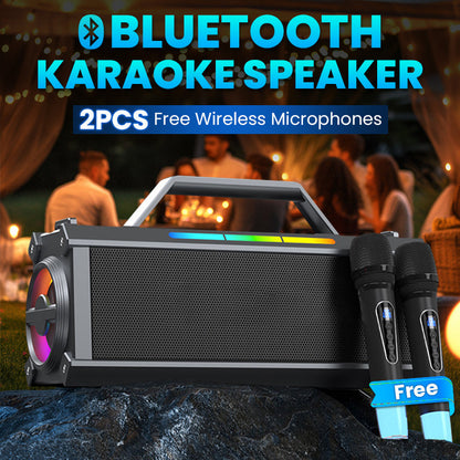 200 W Bluetooth-karaokehögtalare med trådlös mikrofon