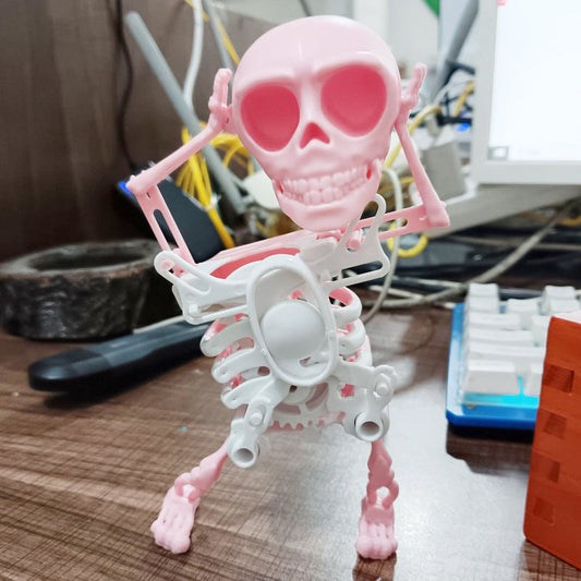 💥3D tryckt dansande skelett dekorationsleksak.