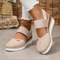 🌟【Ortopediska Sandaler med Sluttande Klack】Storlek 36-43 | Maximal Komfort & Stöd 👡