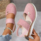 🌟【Ortopediska Sandaler med Sluttande Klack】Storlek 36-43 | Maximal Komfort & Stöd 👡