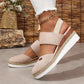 🌟【Ortopediska Sandaler med Sluttande Klack】Storlek 36-43 | Maximal Komfort & Stöd 👡