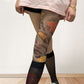 Unisex High Waist Flower Tattoo Stockings