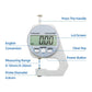 ⌛Digital Display Thickness Gauge Zinc Alloy Electronic LCD