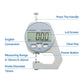 ⌛Digital Display Thickness Gauge Zinc Alloy Electronic LCD