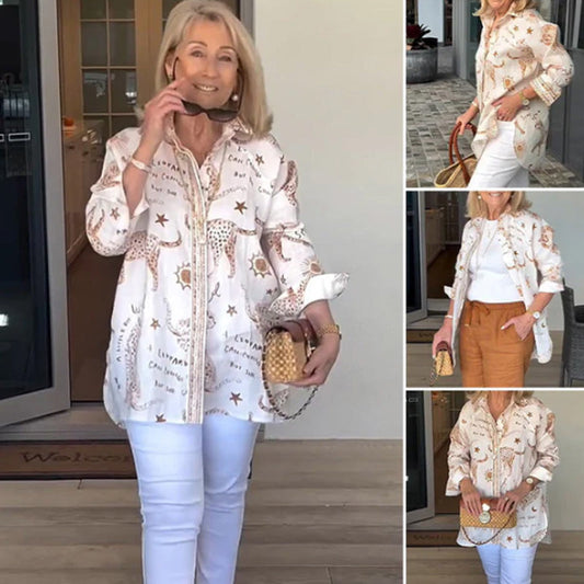 Women’s Long Sleeve Oversized Button Down Shirt