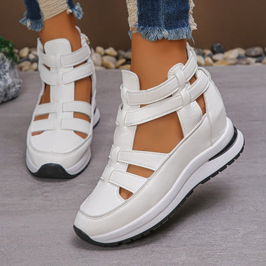 👡 50% RABATT! ✨ Bekväma Lätta Wedge Sandaler med Dragkedja i Sidan – Stilren Design, Lätt Att Ta På & Perfekt för Vardag & Fest 🌸
