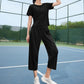 Outdoor Quick-Dry Top & Capri Pants Set