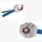 Hydraulisk A/C-slangpressningssats – Handhållet pressverktygssats med snäppbara matriser för reparation av luftkonditioneringsslangar