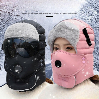 🧢 50% OFF NOW! ✨ Thermal Hat with Detachable Breathing-Valve Mask - Windproof Fleece with Adjustable Strap for Extreme Cold Protection ❄️🔒
