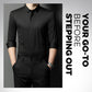 2025 New Men's Hidden Zipper Shirt / Easy to Put On and Take Off
