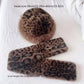 Leopard-Print Plush Hat & Scarf 2-Piece Set