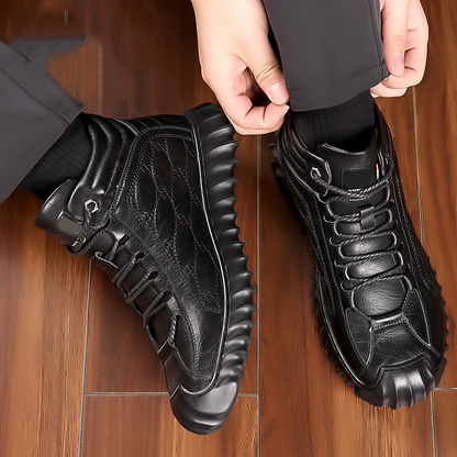 🔥Värmefodrade höga vinterkängor för herr