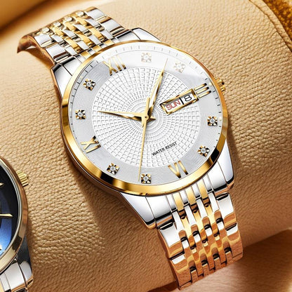 🌲Christmas Sale: 75% OFF💥Men's Stainless Steel Waterproof Business Watch