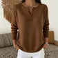 Women's Button V-Neck Knit Sweater