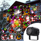 🎄 50% REA NU! 🔥 Roterande LED-julprojektor - 8 Festliga Mönster & Vattentät, Perfekt för Julpynt Utomhus ✨