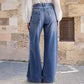 ⏳Begränsad tid 55% rabatt⏰Kvinnors vintage högmidjade breda jeans👖