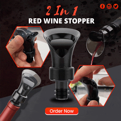 🍷🧪 2-i-1 Vinsparare – Vakuumpump & förseglare, bevarar fräscheten & aromen ✨