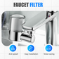 🚰 50 % RABATT ⏰ Set med universella, 720° vridbara filtermunstycken – 2 vattenlägen & genomskinligt filter – Verktygsfri montering, passar de flesta kranar – stänkskydd & lätt att rengöra 💧