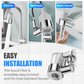🚰 50 % RABATT ⏰ Set med universella, 720° vridbara filtermunstycken – 2 vattenlägen & genomskinligt filter – Verktygsfri montering, passar de flesta kranar – stänkskydd & lätt att rengöra 💧