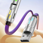 ⚡ 50% RABATT NU!🌈 Universell RGB 4-i-1 Snabbladdningskabel – 240W PD & Flytande Silikon – Hållbar 480Mbps Data Sync Sladd 🔌