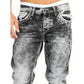 Kreativa stretchjeans för män, minimalistisk stil som passar perfekt till sommaren, i emostil