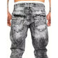Kreativa stretchjeans för män, minimalistisk stil som passar perfekt till sommaren, i emostil