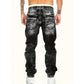 Kreativa stretchjeans för män, minimalistisk stil som passar perfekt till sommaren, i emostil