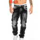 Kreativa stretchjeans för män, minimalistisk stil som passar perfekt till sommaren, i emostil