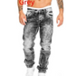 Kreativa stretchjeans för män, minimalistisk stil som passar perfekt till sommaren, i emostil