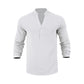 Avslappnad Henley-t-shirt för män