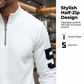 👕 59% REA – Endast under en begränsad tid! 🔥 2-delars Set för Herrar – Halvzips-overdel & Byxa, Sportig & Bekväm Look för Vardagen 👖