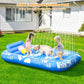 🏊 50% RABATT! 🥳 Uppblåsbar Solsäng med Automatisk Spraykylnö & Avtagbar Kudde – Dryckeshållare & Säkerhetshandtag – Perfekt för Trädgård, Pool eller Strand – Idealisk för Två Vuxna 💦